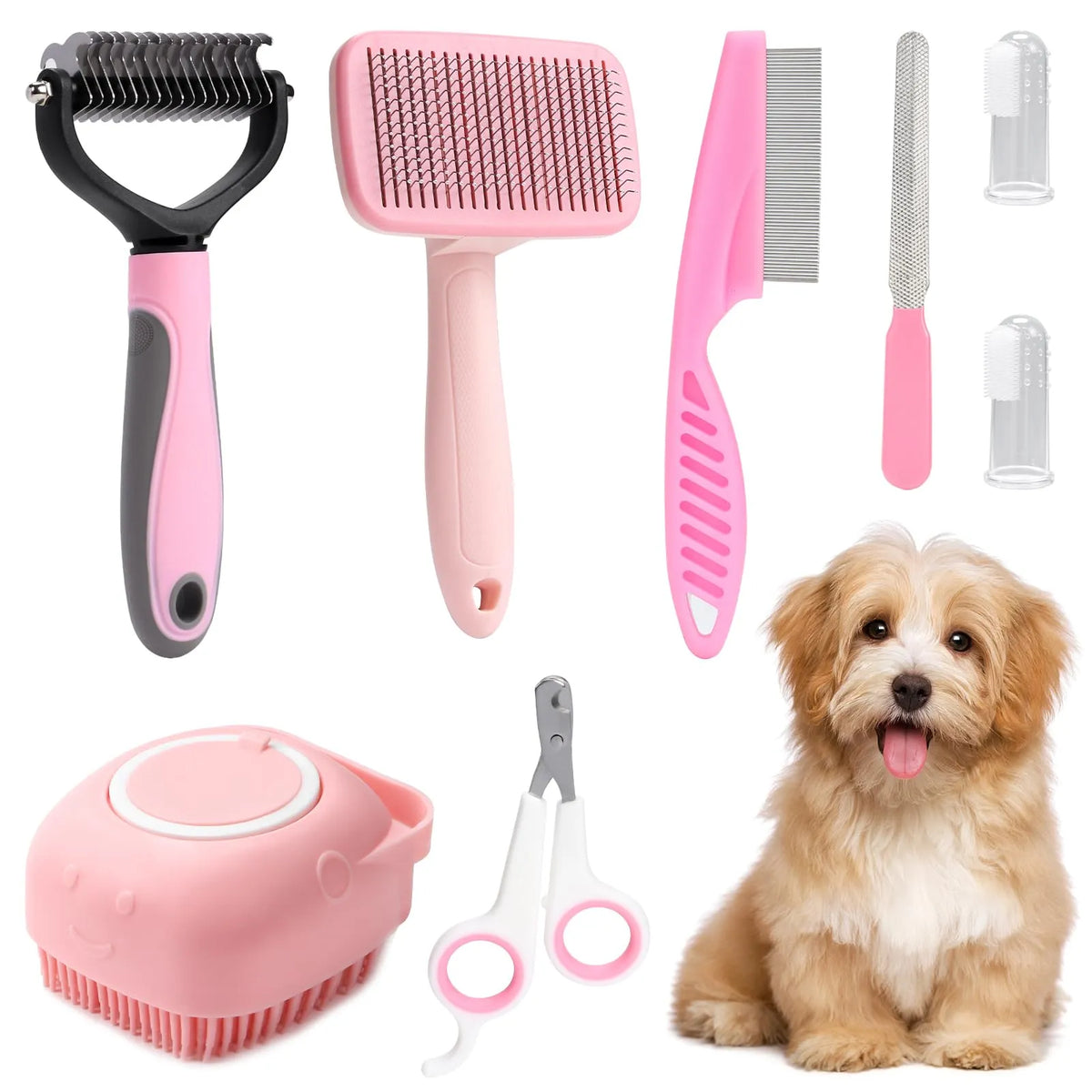 Dog grooming outlet set