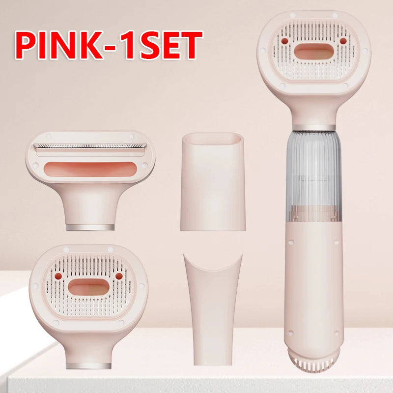 Cordless Pet Vacuum Grooming Brush