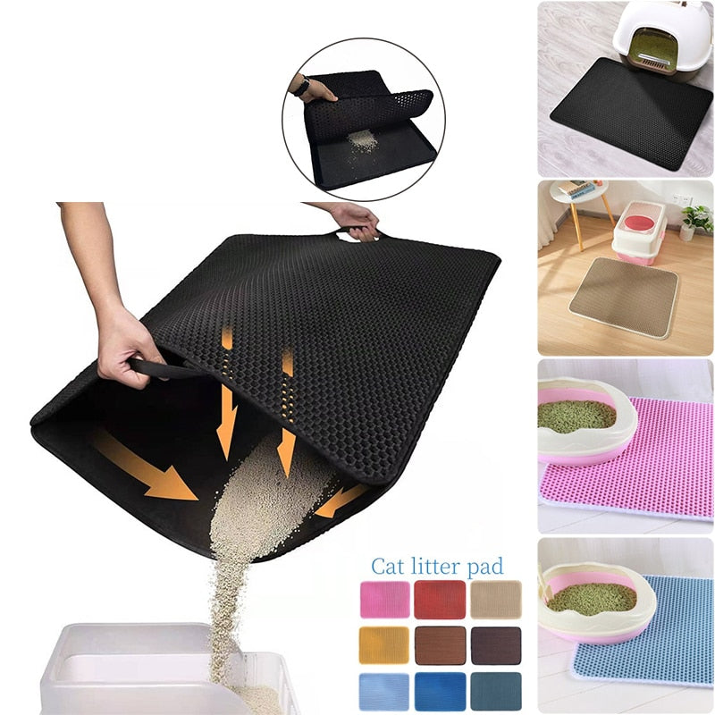 Pet Cat Litter Mat Toilet Waterproof Double Layer Cat Sand Litter