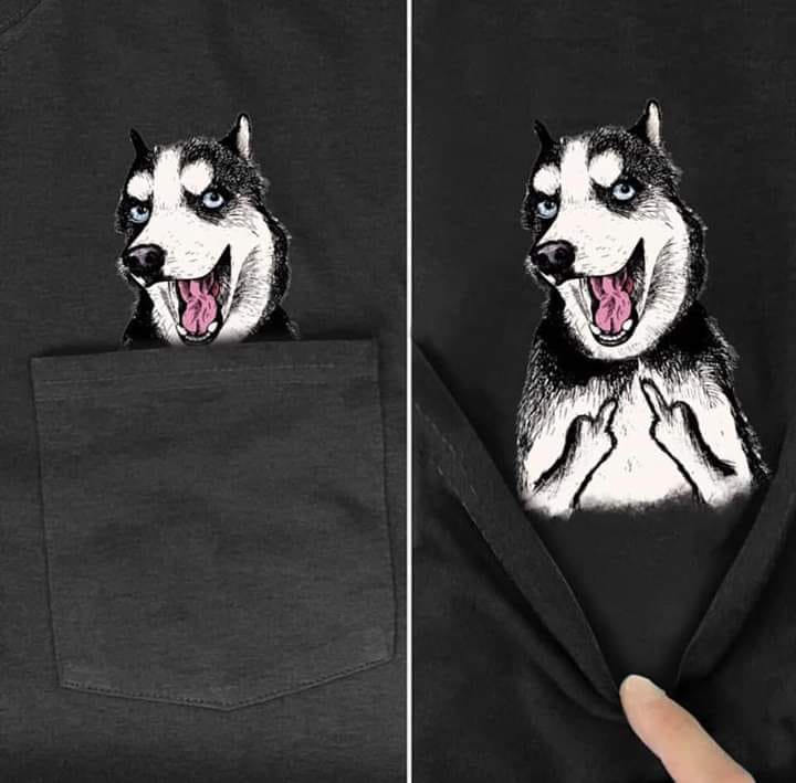 Mid Fingers Husky T-Shirt