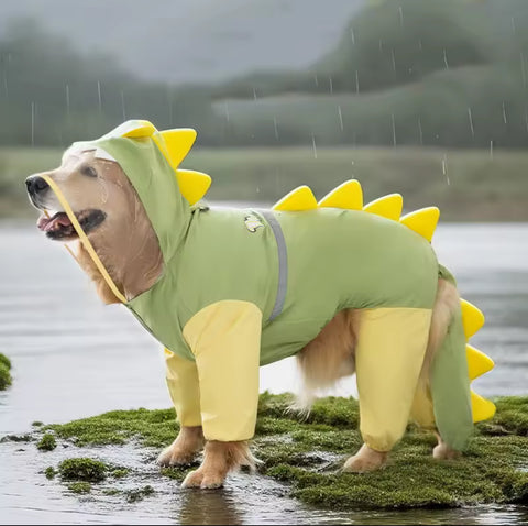 Dinosaur Dog Raincoat