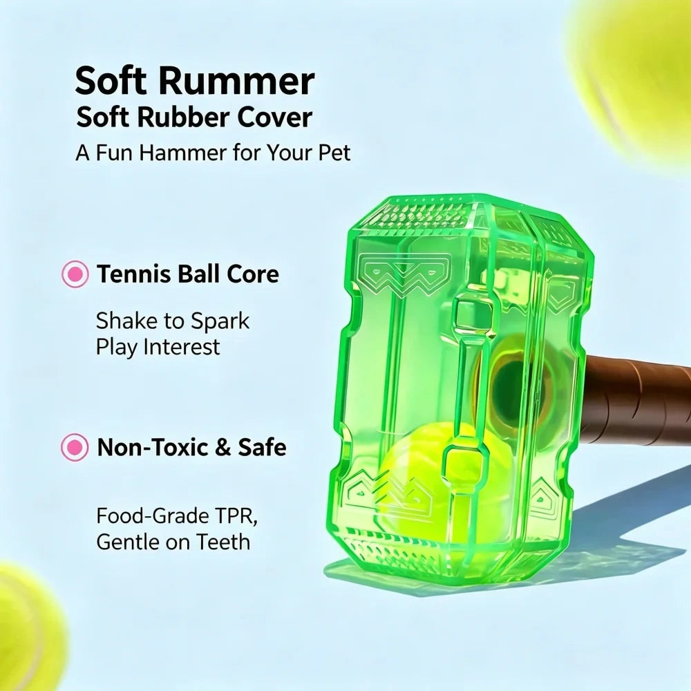 Squeaky Hammer Dog Toy