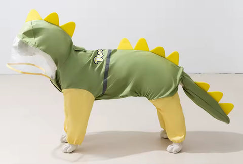Dinosaur Dog Raincoat