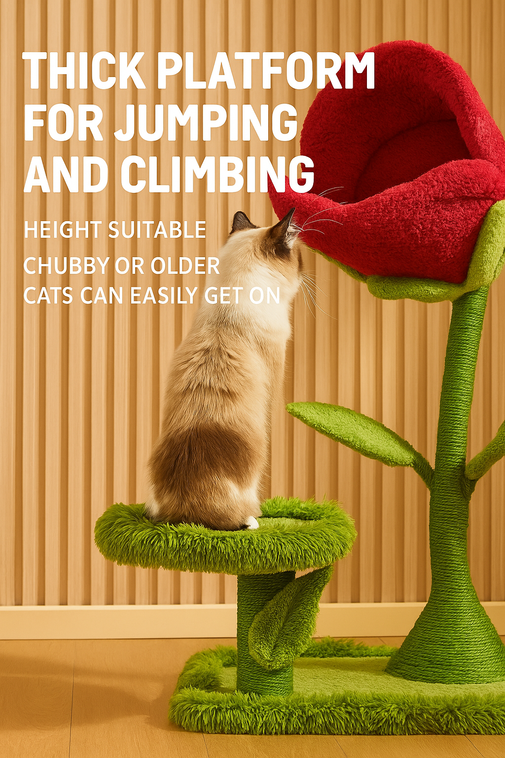 Rose Cat Tree Bed
