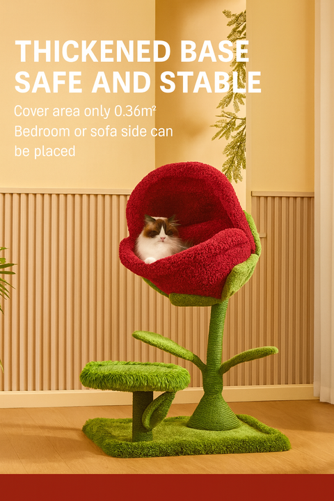 Rose Cat Tree Bed
