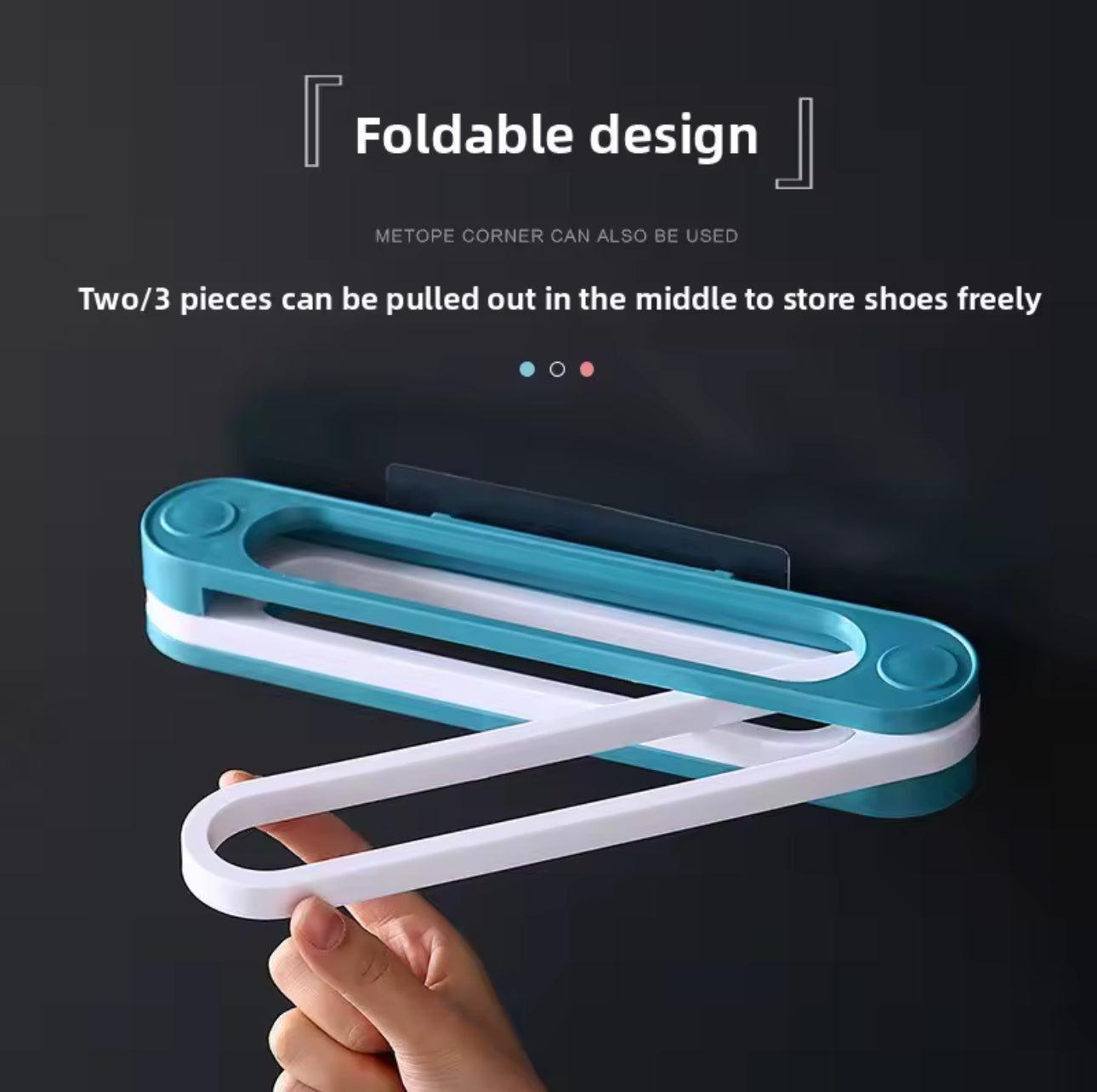 Wall-Mounted Foldable Slipper Rack