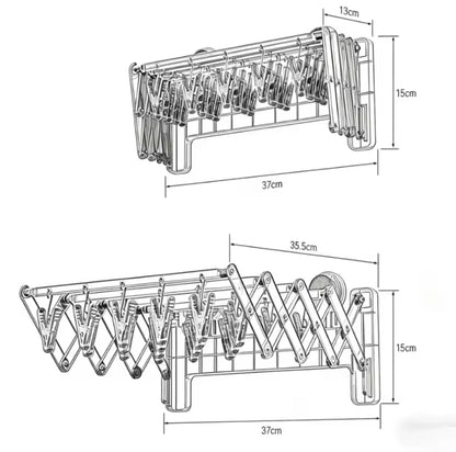 Foldable Suction Cup Drying Rack