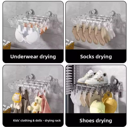 Foldable Suction Cup Drying Rack