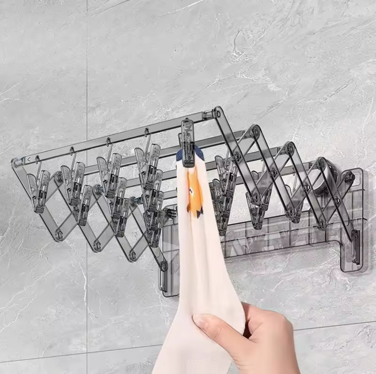 Foldable Suction Cup Drying Rack