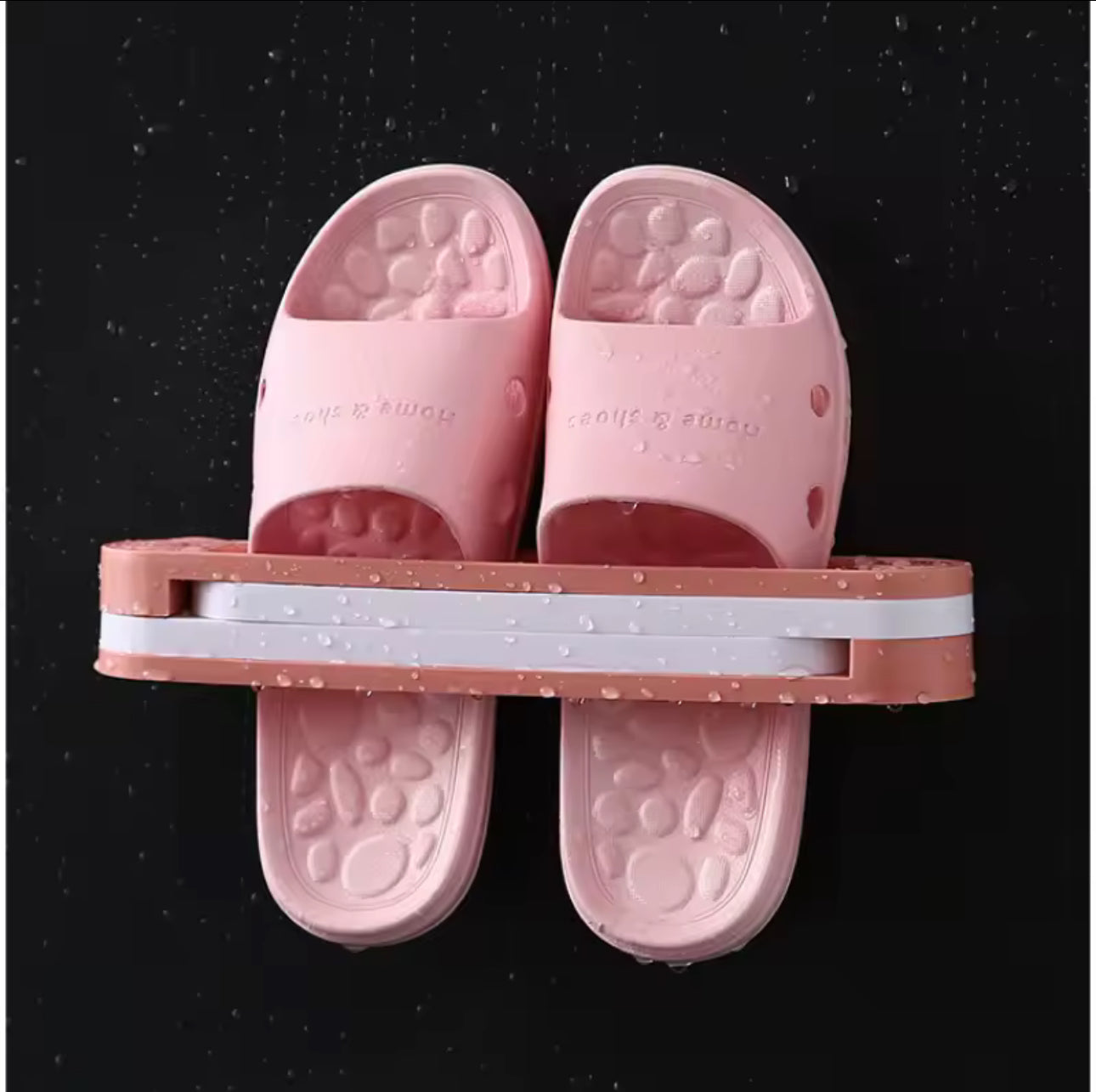 Wall-Mounted Foldable Slipper Rack