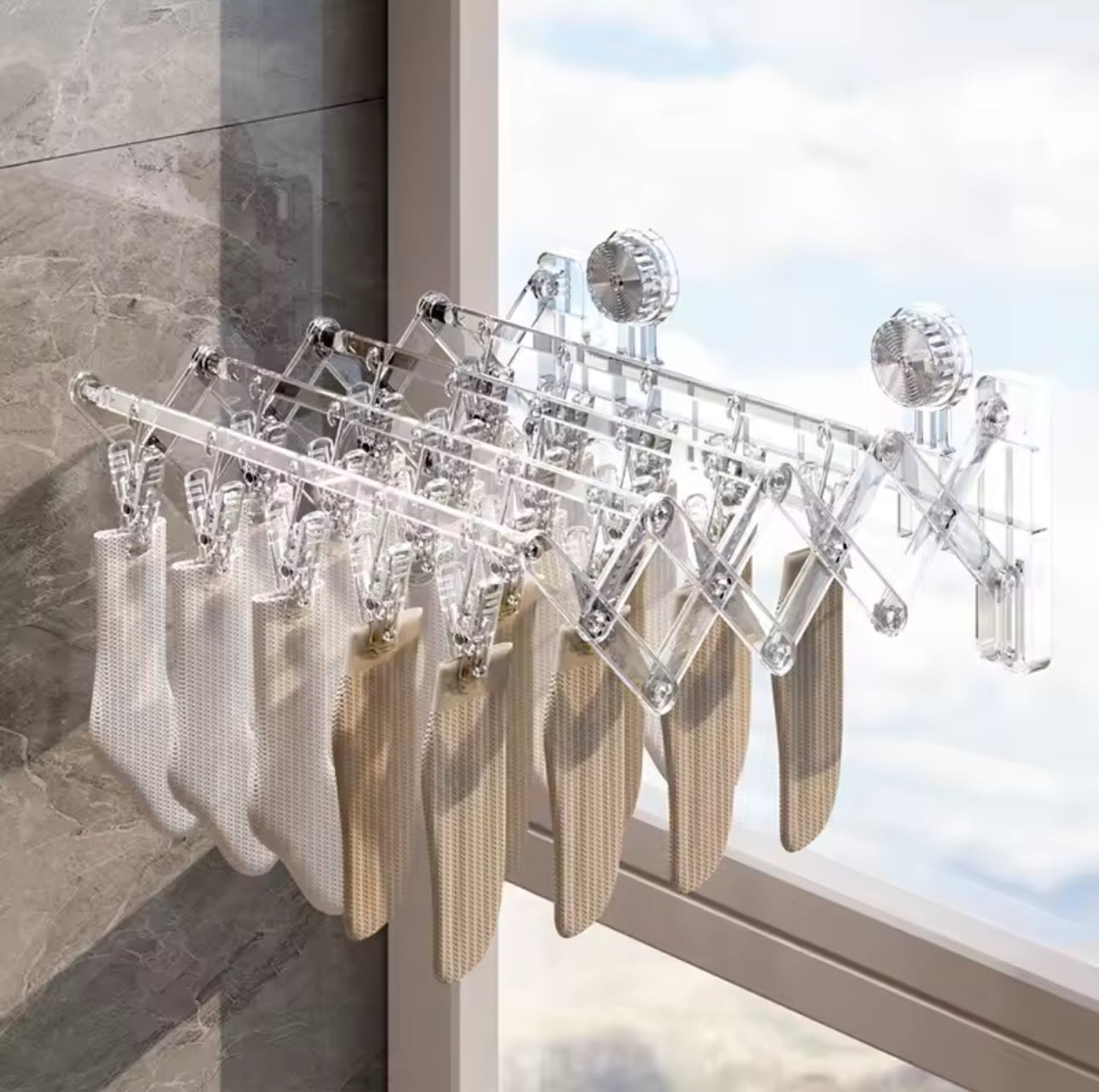 Foldable Suction Cup Drying Rack