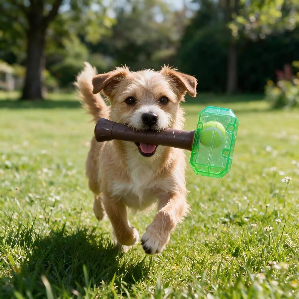 Squeaky Hammer Dog Toy