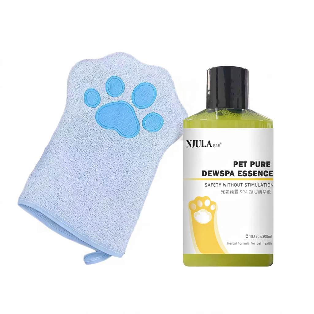 Paw Pet Gloves + Pet Shampoo