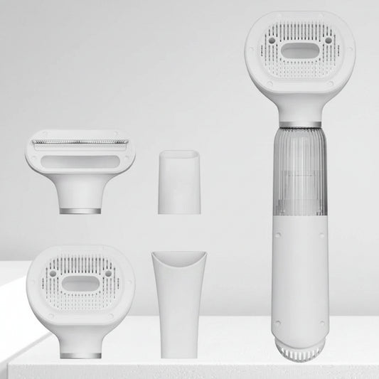Cordless Pet Vacuum Grooming Brush