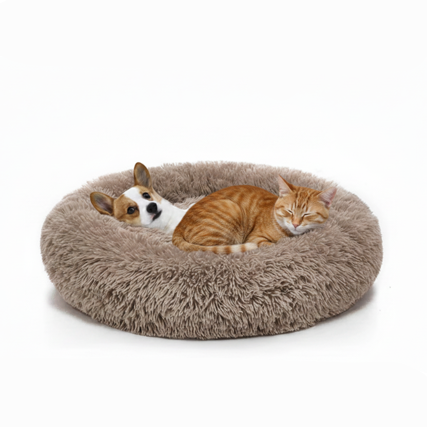 Plush Donut Pet Bed