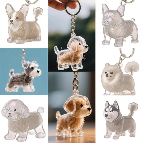 Dog Hair Keychain