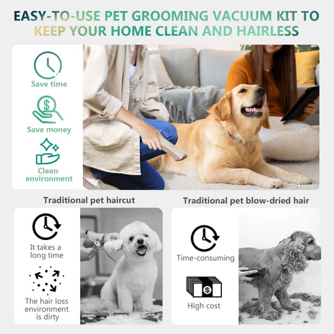 7 in 1 Grooming Vacuum Kit