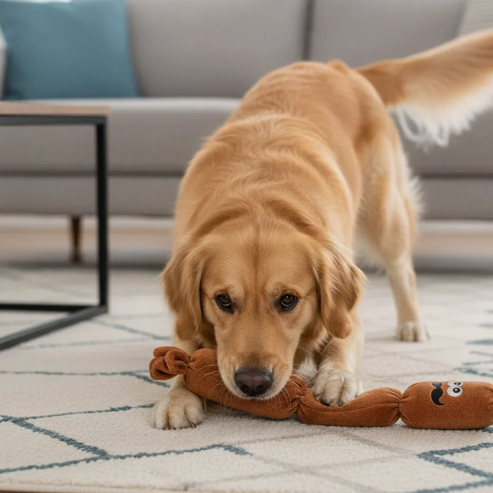 Squeaky Sausage Toy