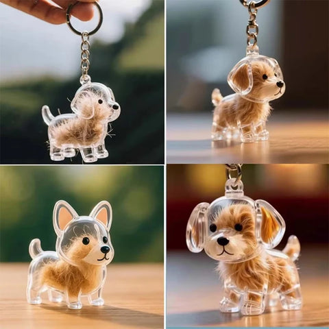 Dog Hair Keychain