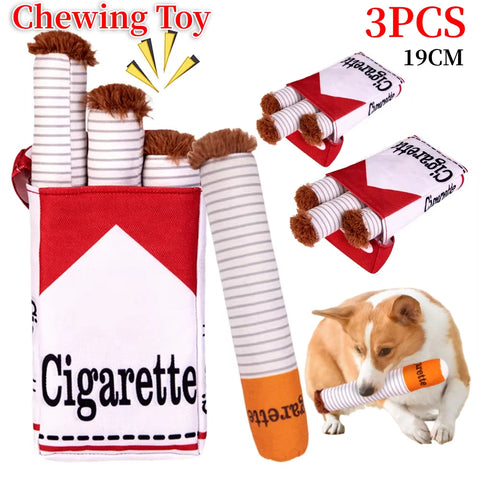 3PCS Dog Cigarette Toy