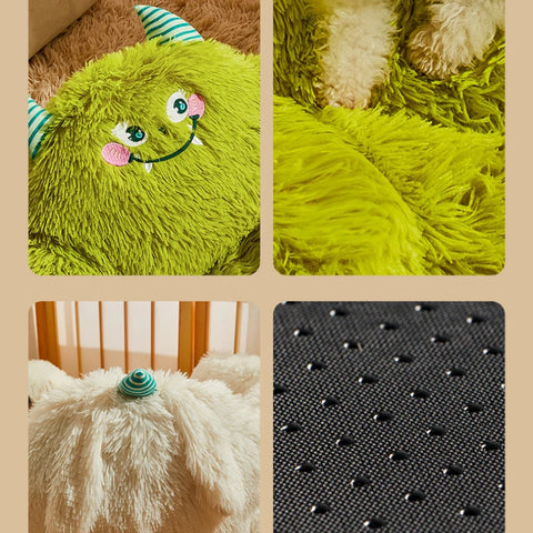 Green Pet Monster Bed