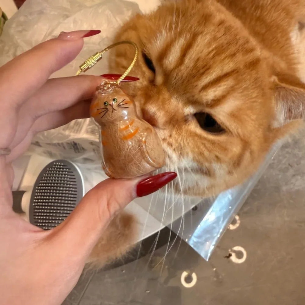 Cat Hair Keychain