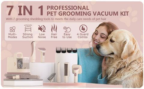 7 in 1 Grooming Vacuum Kit