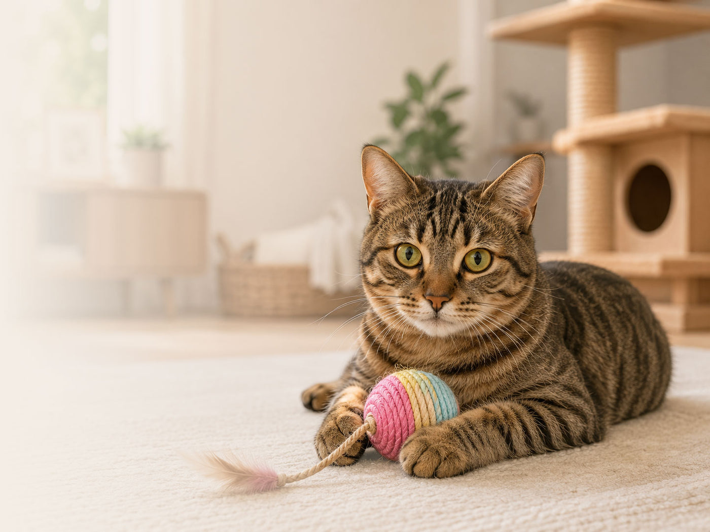 Pet relaxing at home