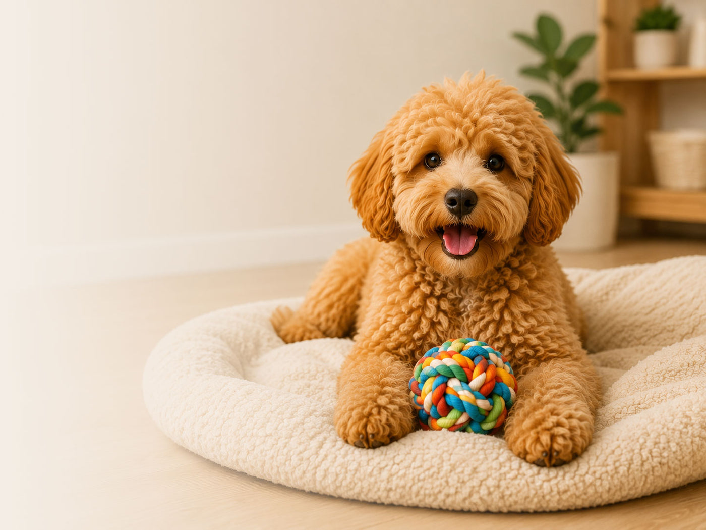 Pet relaxing at home