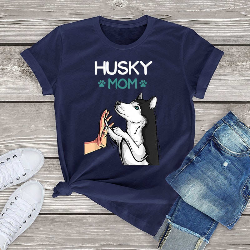 Husky Mom T-Shirt