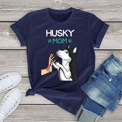 Husky Mom T-Shirt