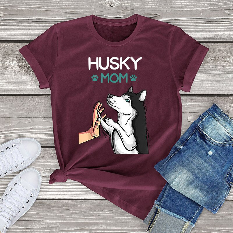Husky Mom T-Shirt