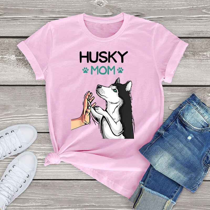Husky Mom T-Shirt
