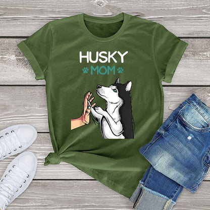 Husky Mom T-Shirt