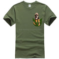 German Shepherd in Pocket T-shirt
