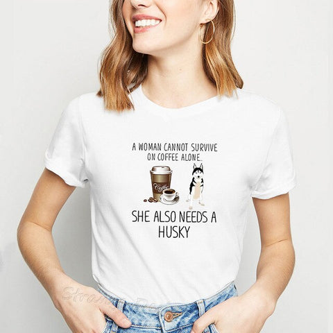 Husky Coffee T-Shirt