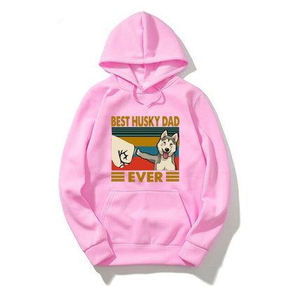 Best Husky Dad Hoodie