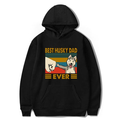 Best Husky Dad Hoodie