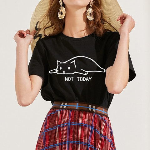 Not Today Cat T-shirt