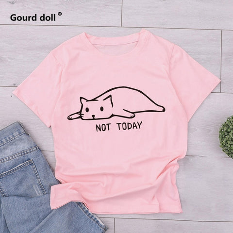 Not Today Cat T-shirt