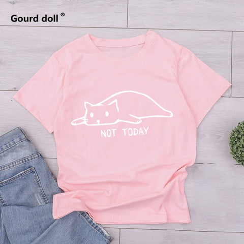 Not Today Cat T-shirt
