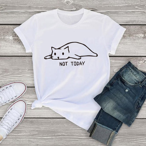 Not Today Cat T-shirt