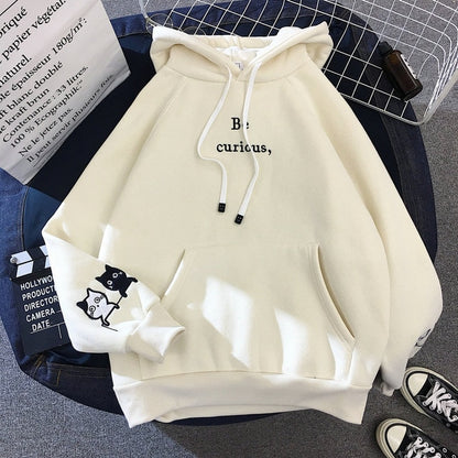 Be Curious Cat Hoodie