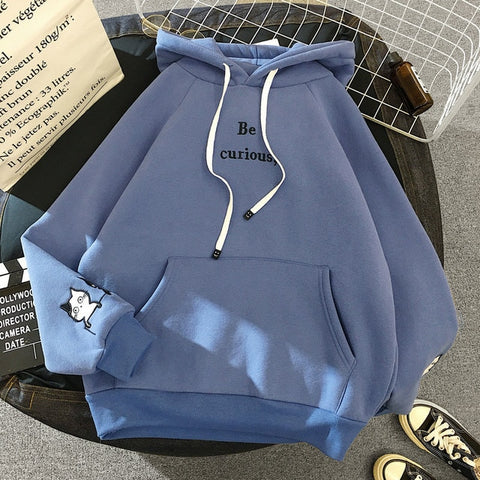 Be Curious Cat Hoodie