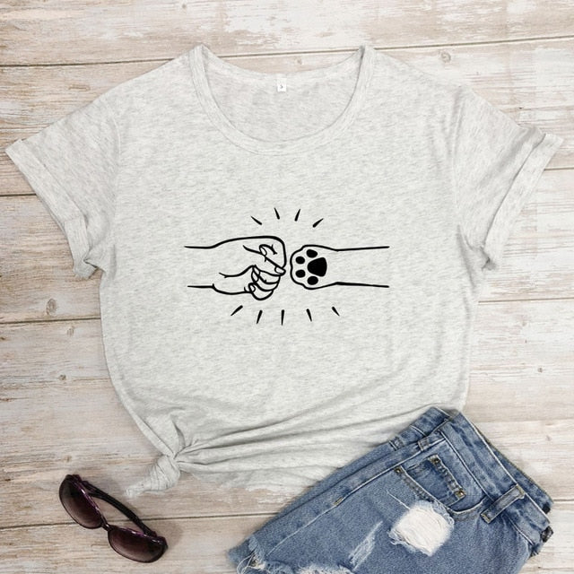 Cat Fist Bump T-shirt