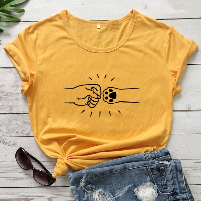 Cat Fist Bump T-shirt