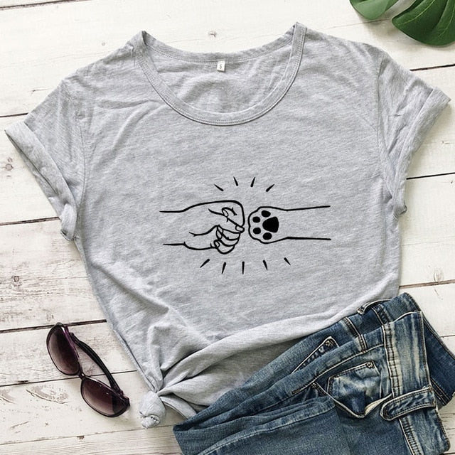 Cat Fist Bump T-shirt