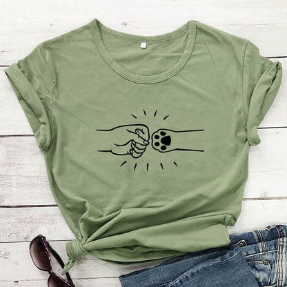 Cat Fist Bump T-shirt