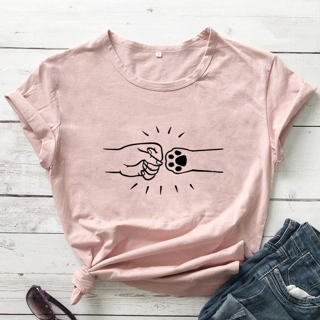 Cat Fist Bump T-shirt