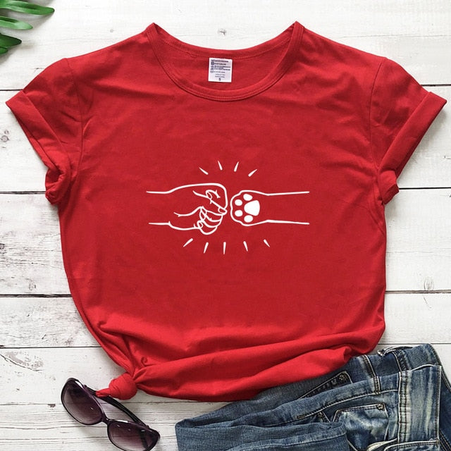 Cat Fist Bump T-shirt